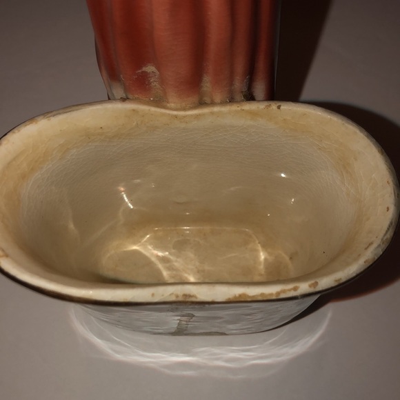 Vintage St. Francis of Assisi Glazed Porcelain Planter 8.5” Tall - Picture 10 of 12